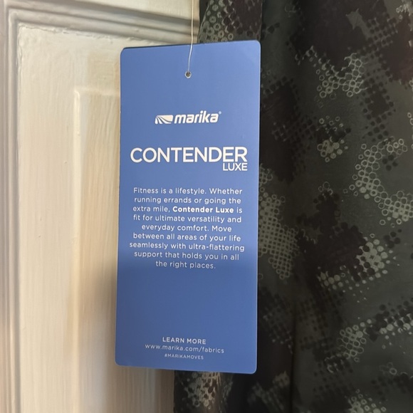 Marika Contender Luxe Ankle Leggings; green/Black; Size medium - Picture 5 of 7